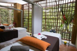 Villa has a private spa room
