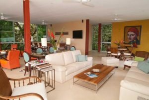 Open air living room at this beautiful Manauel Antonio Villa Rental