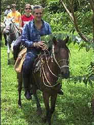 Horseback riding through the Jungle and Waterfalls in the hills surrounding Manuel Antonio