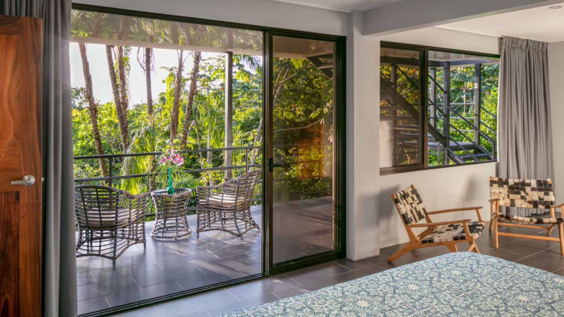 The tropical rain forest of Manuel Antonio is literally right outside your bedroom and this luxurious villa rental.