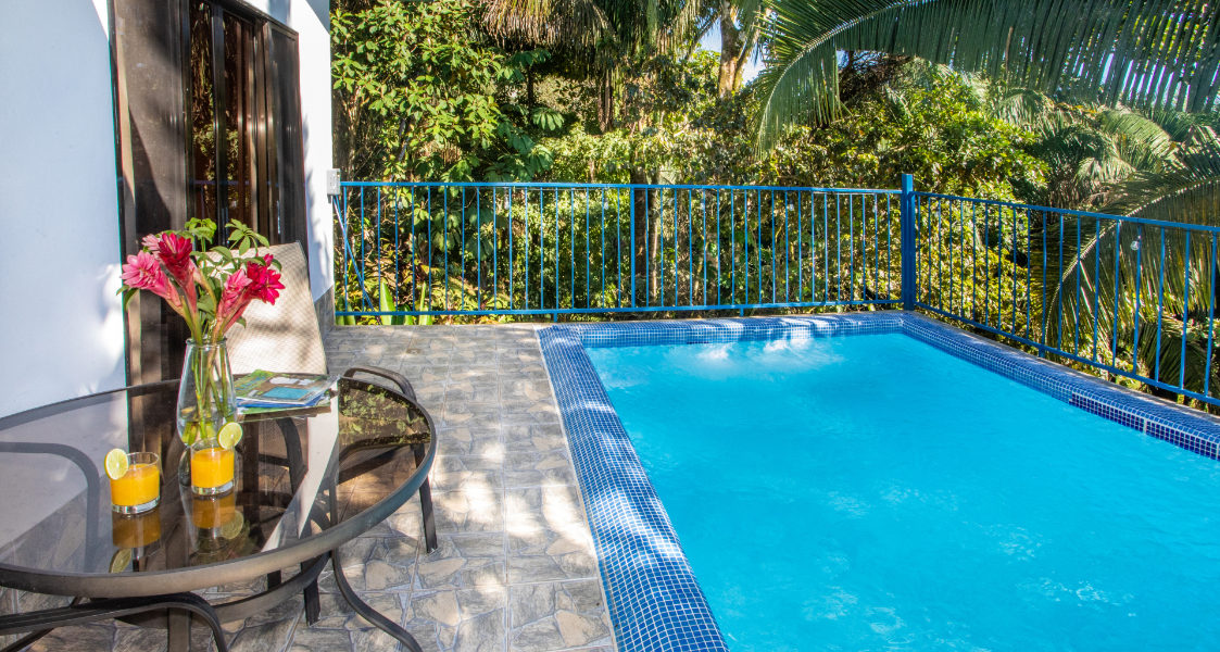 Enjoy your private pool surrounded by the jungle for privacy and days of fun in the sun in Costa Rica